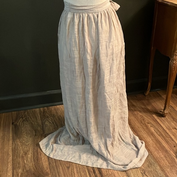 Shein Tan Skirt Wrap Bathing Suit Coverup - Picture 4 of 7